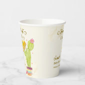 タコウォーターのベビーの色サボテンの赤ちゃんシャワー 紙コップ (左)