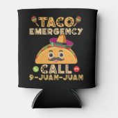 タコエマージェンシーおもしろいコールCinco de Mayo Mexican 缶クーラー (正面)