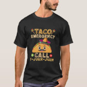 タコエマージェンシーおもしろいコールCinco de Mayo Mexican Tシャツ (正面)