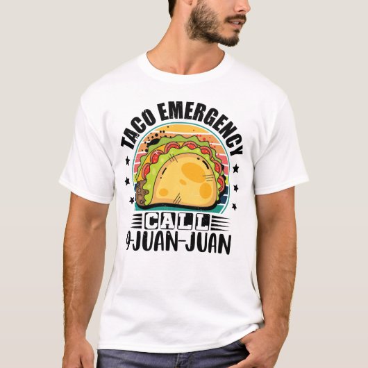 タコエマージェンシーコール9 Juan Juan Cinco De Mayo Taco Tシャツ (正面)