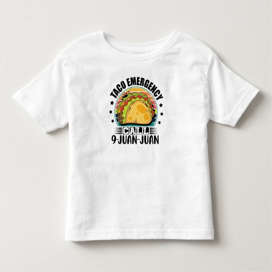 タコエマージェンシーコール9 Juan Juan Tacos Lover トドラーTシャツ (正面)