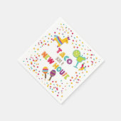 タコオブアニューハウスナプキンホワイト スタンダードカクテルナプキン (角)