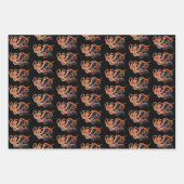 タコオレンジマンダラブルー ラッピングペーパーシート (正面2)