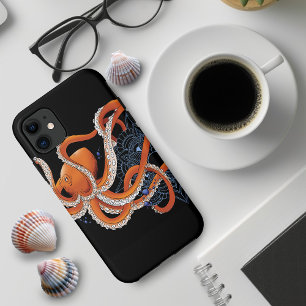 タコオレンジマンダラブルー iPhone 11 ケース