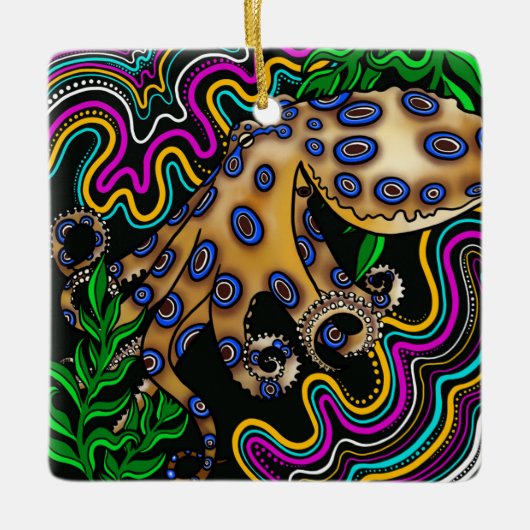 タコオーナメント セラミックオーナメント (正面)