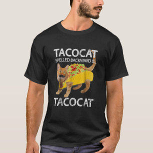 タコカおもしろいットキャットタコラバーティー子猫タコス Tシャツ