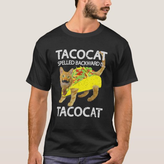 タコカおもしろいットキャットタコラバーティー子猫タコス Tシャツ (正面)
