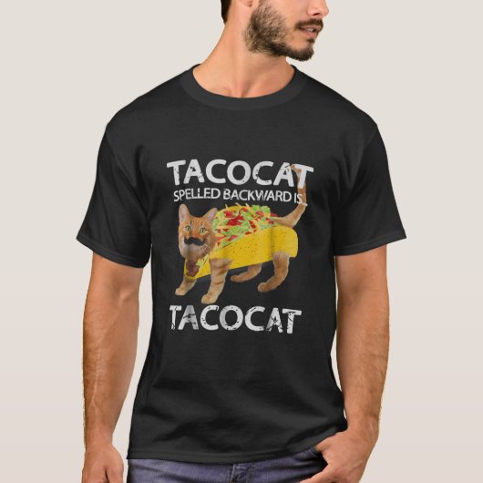 タコカおもしろいットタコラバーティー子猫タコス Tシャツ (正面)