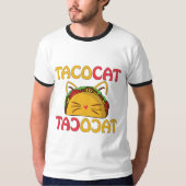タコカおもしろいット猫 Tシャツ (正面)