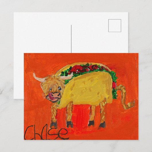 「タコカウハガキ」 ポストカード (正面/裏面)