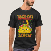 タコカットおもしろいキャットタコス子猫タコスFor Wo Tシャツ (正面)
