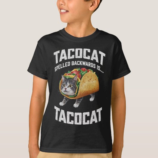 タコカットスペリングはタコカットシャツタコキャット Tシャツ (正面)