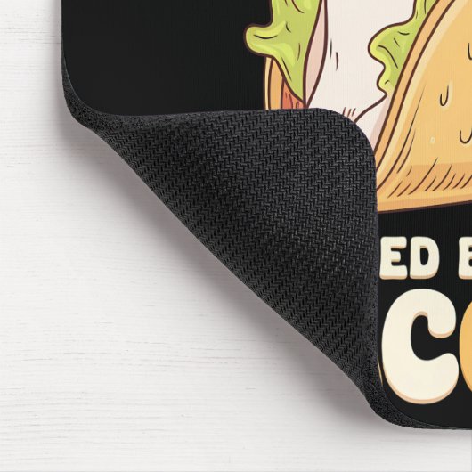 タコカットスペリング後ろ向きタコキャットメキシコ マウスパッド (コーナー)