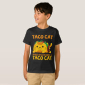 タコカットスペリング後向きシャツTaco Cat Cinco De Tシャツ (正面フル)