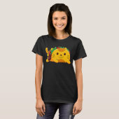 タコカットスペルは逆Taco Cat Cinco De May Tシャツ (正面フル)