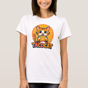 タコカットレトロ-ヴィンテージタコキャット漫画引用文 Tシャツ