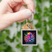 タコカラフルスプラッシュ キーホルダー (手)