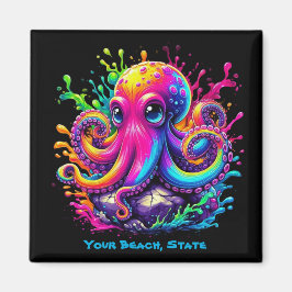 タコカラフルスプラッシュ マグネット