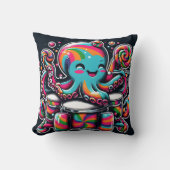 タコカラフルドラム棒つきキャンデー クッション (正面)