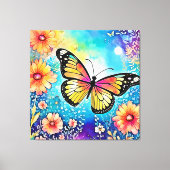 タコカラフルビューデザイン キャンバスプリント (正面)