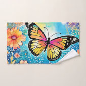 タコカラフルビューデザイン バスタオルセット (ハンドタオル)