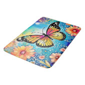 タコカラフルビューデザイン バスマット (アングル)