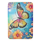 タコカラフルビューデザイン バスマット (正面縦)