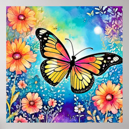 タコカラフルビューデザイン ポスター