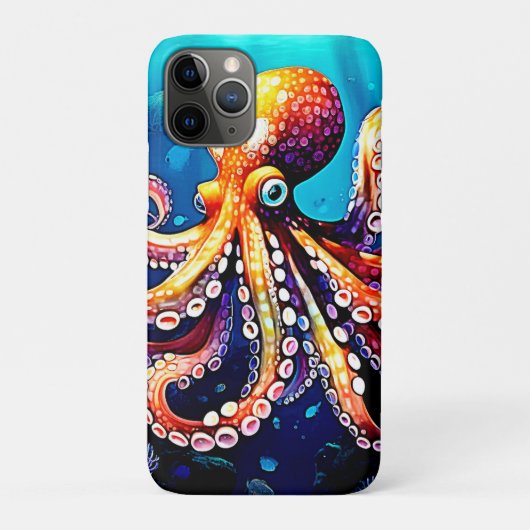 タコカラフルビューデザイン Case-Mate iPhoneケース (裏)