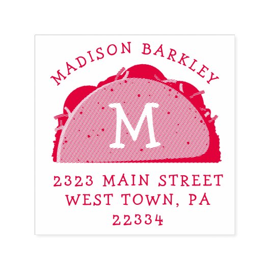 タコカワイキッズ差出人住所スタンプ セルフインキングスタンプ (デザイン)