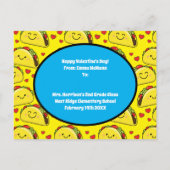 タコカワイトキッズ教室バレンタインフレンドシップカード ポストカード (裏面)