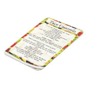 タコキャセロールレシピカード マグネット (左側)