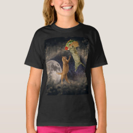 タコキャッツ&ザ・ムーン&ユニバースガールズTシャツ Tシャツ