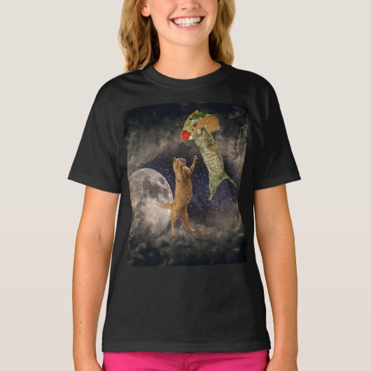 タコキャッツ&ザ・ムーン&ユニバースガールズTシャツ Tシャツ (正面)