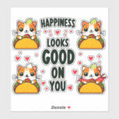 タコキャットという食文化の融合 シール (シート)