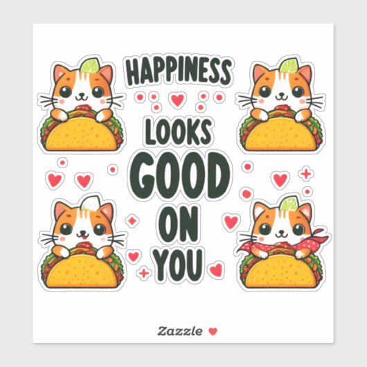 タコキャットという食文化の融合 シール (シート)