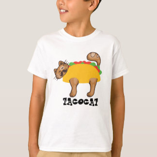 タコキャットの回文Tシャツ - 笑える猫のユーモアTシャツ Tシャツ