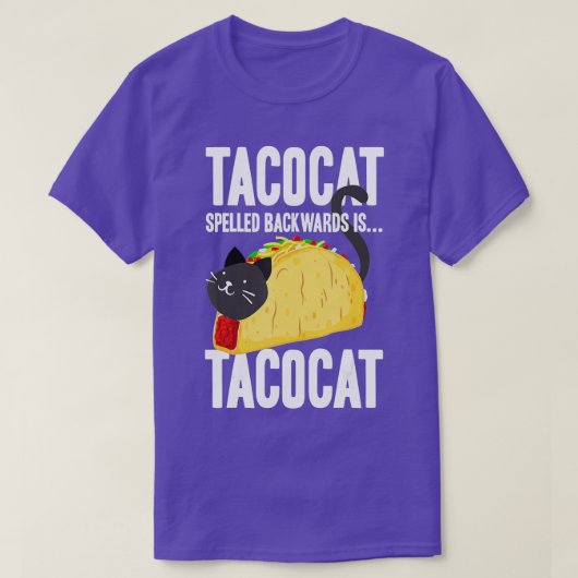 タコキャットタコカットスペルおもしろいバックフード(2) Tシャツ (デザイン正面)