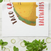 タコキャットパリンドローム キッチンタオル (折り畳み)