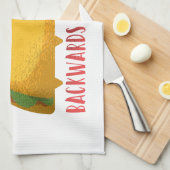 タコキャットパリンドローム キッチンタオル (四つ折り)