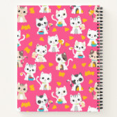 タコキャットブリトーとタコキャット かわいい オーダーメイド ノートブック (裏面)