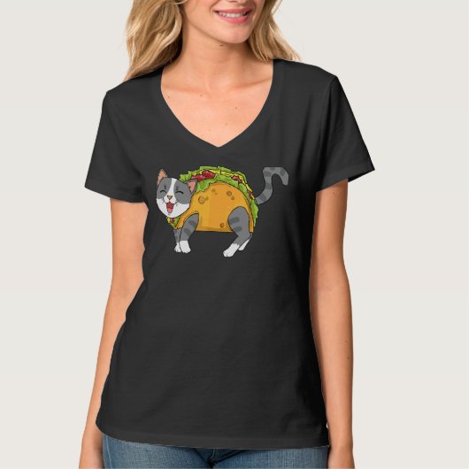 タコキャットメキシコ料理人女性キッズユース3 Tシャツ (正面)