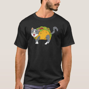 タコキャットメキシコ料理人女性キッズユース Tシャツ