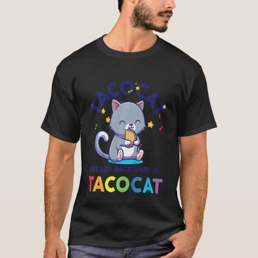 タコキャット男子ギリシャ文字綴りはTacocat Tシャツ (正面)