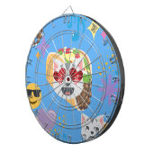 タコキャット絵文字 ダーツボード (正面右)