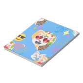 タコキャット絵文字 ノートパッド (回転)