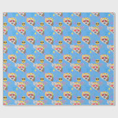 タコキャット絵文字 ラッピングペーパー (フラット)