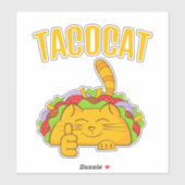 タコキャット かわいい猫 タコス シール (シート)