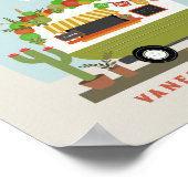 タコキャンパーベビーニュートラル赤ちゃんシャワー ポスター (角)