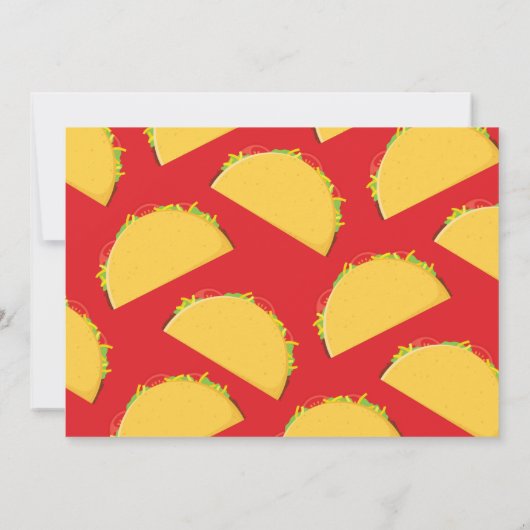 タコキュートメキシコ料理キッズ1st誕生日パーティー 招待状 (裏面)